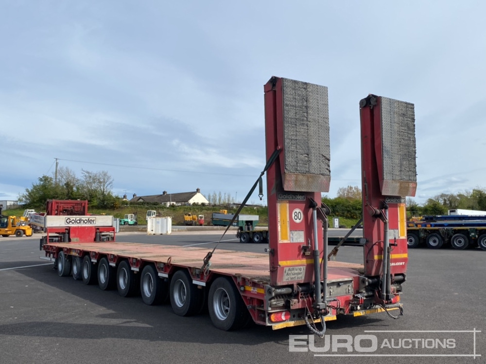 2014 Goldhofer 8 Axle Double Extending Stepframe Low Loader Trailer, Hydraulic Rear Steering, Hydraulic Ramps, Out Riggers, Extending To 24m, 2.75m Wide - Semi-remorque surbaissé: photos 3 2014 Goldhofer 8 Axle Double Extending Stepframe Low Loader Trailer, Hydraulic Rear Steering, Hydraulic Ramps, Out Riggers, Extending To 24m, 2.75m Wide - Semi-remorque surbaissé: photos 3