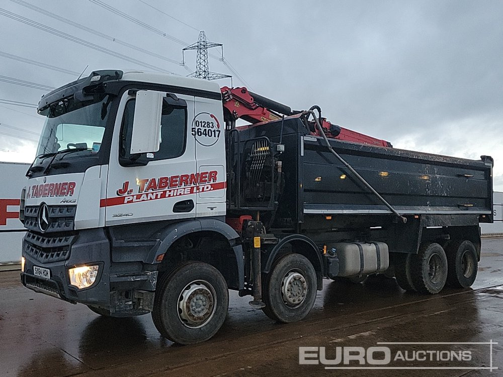 2014 Mercedes Arocs 3240 - Camion benne: photos 1 2014 Mercedes Arocs 3240 - Camion benne: photos 1