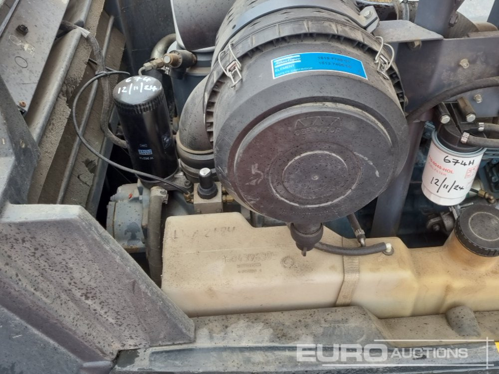Compresseur d'air 2015 Atlas Copco XAS67KD 130CFM: photos 28