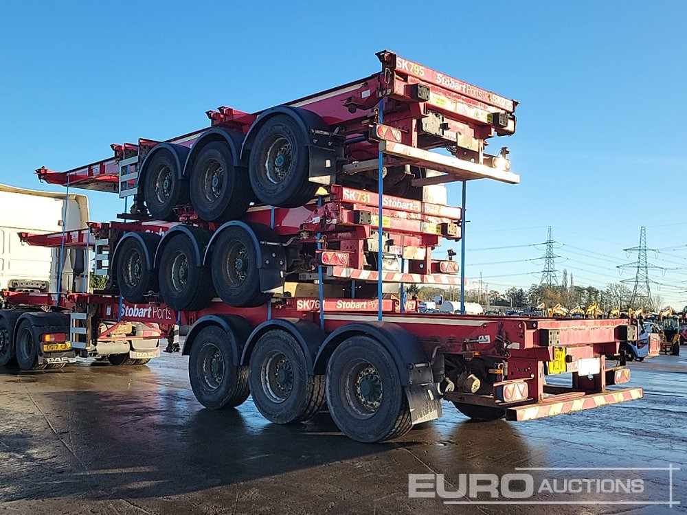 2015 SDC Tri Axle Sliding Skeletal Trailer (3 of) - Semi-remorque plateau: photos 3 2015 SDC Tri Axle Sliding Skeletal Trailer (3 of) - Semi-remorque plateau: photos 3