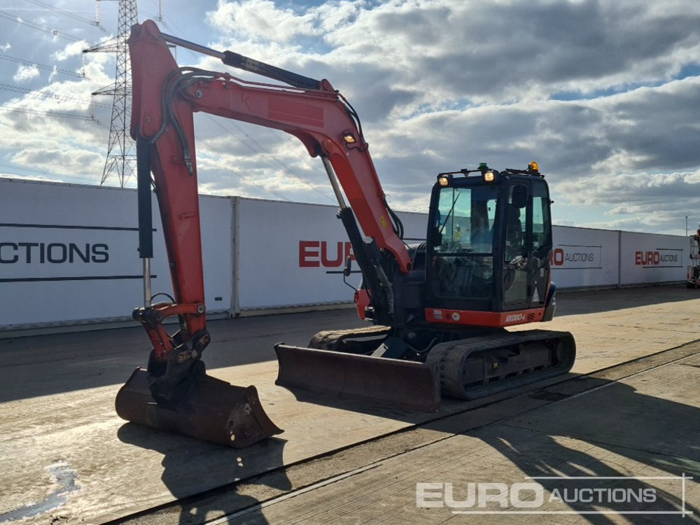 2016 Kubota KX080-4 - Mini pelle: photos 1 2016 Kubota KX080-4 - Mini pelle: photos 1