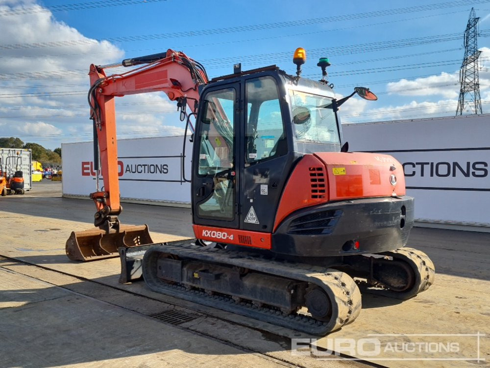 2016 Kubota KX080-4 - Mini pelle: photos 3 2016 Kubota KX080-4 - Mini pelle: photos 3