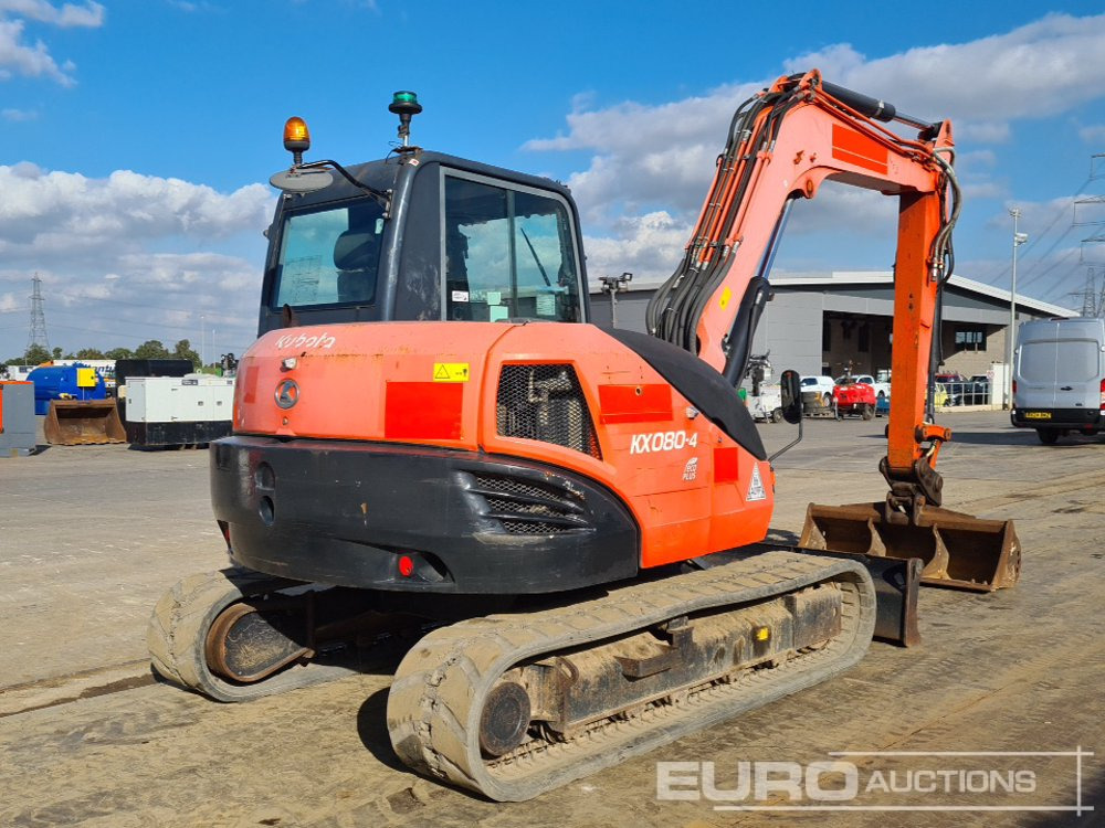 2016 Kubota KX080-4 - Mini pelle: photos 5 2016 Kubota KX080-4 - Mini pelle: photos 5