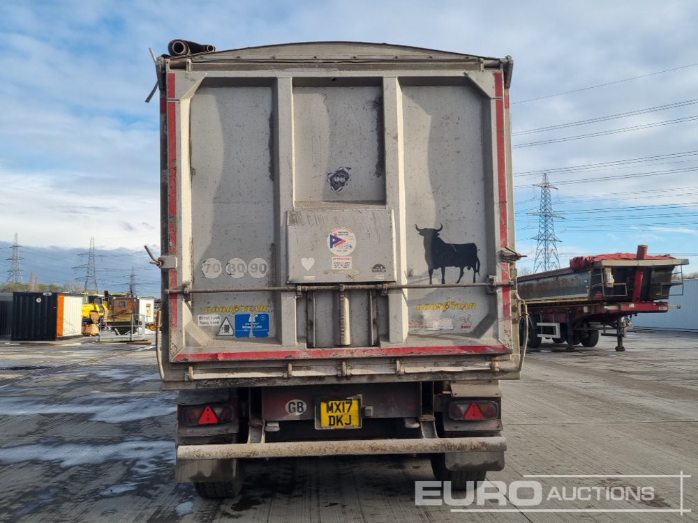 2016 Wilcox Tri Axle Bulk Tipping Trailer, Front Lift Axle, Easy Sheet - Semi-remorque benne: photos 4 2016 Wilcox Tri Axle Bulk Tipping Trailer, Front Lift Axle, Easy Sheet - Semi-remorque benne: photos 4