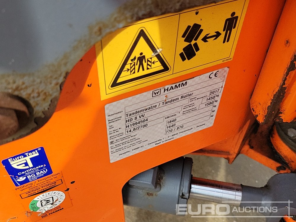 Compacteur 2017 Hamm HD8VV: photos 34