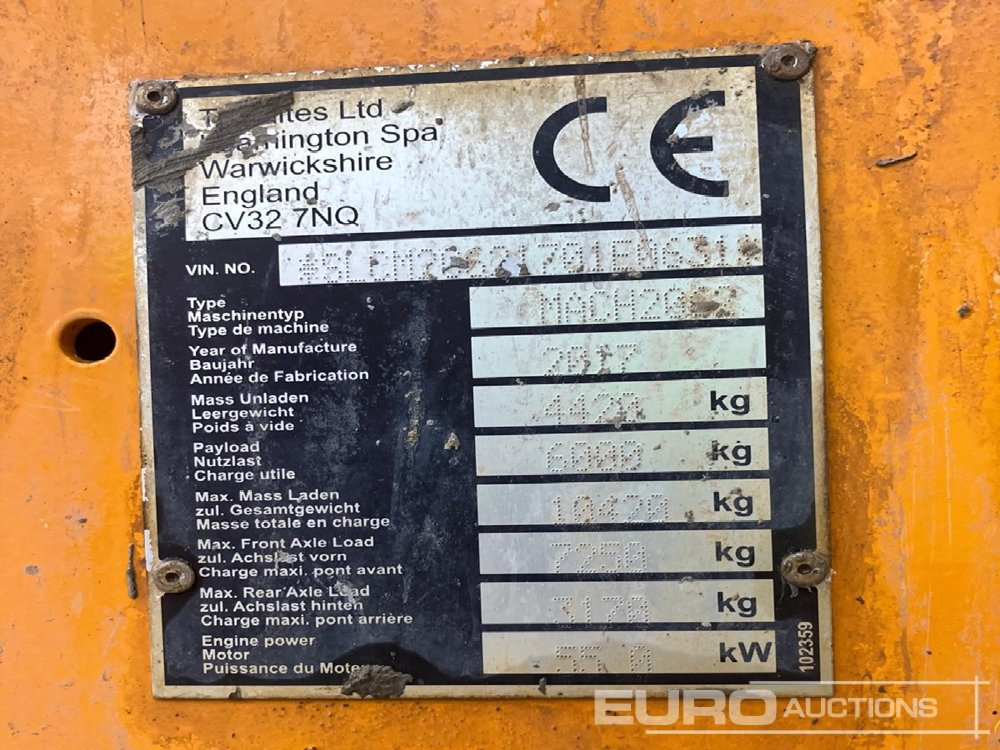 Mini tombereau 2017 Thwaites 6 Ton: photos 7 Mini tombereau 2017 Thwaites 6 Ton: photos 7