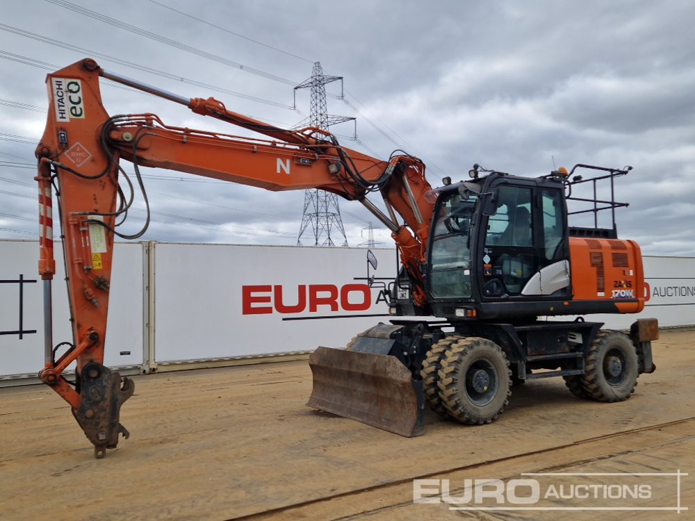 2018 Hitachi ZX170W-6 - Pelle sur pneus: photos 1 2018 Hitachi ZX170W-6 - Pelle sur pneus: photos 1