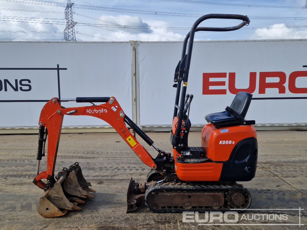 2018 Kubota K008-3 - Mini pelle: photos 2 2018 Kubota K008-3 - Mini pelle: photos 2