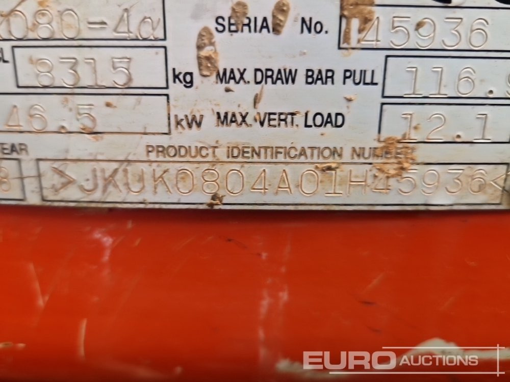 Mini pelle 2018 Kubota KX080-4: photos 41