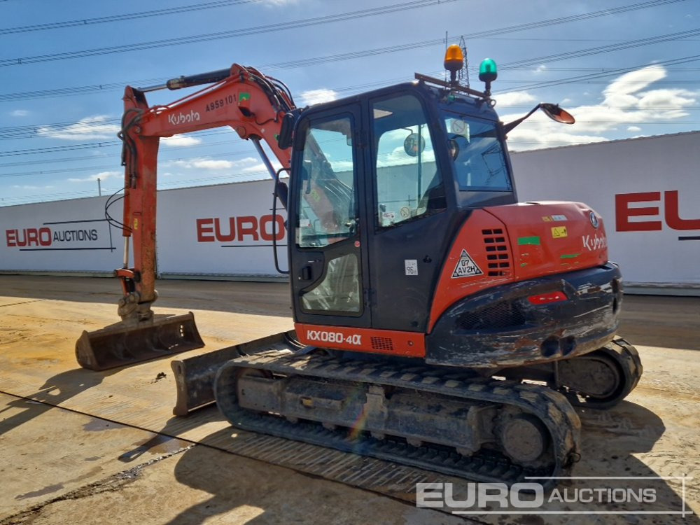 2018 Kubota KX080-4A - Mini pelle: photos 3 2018 Kubota KX080-4A - Mini pelle: photos 3