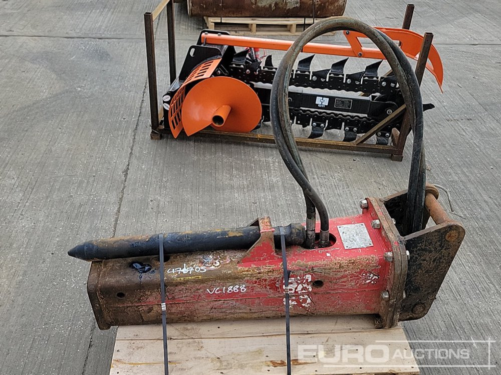 2018 Socomac Hydraulic Breaker 45mm Pin to suit 4-6 Ton Excavator - Marteau hydraulique: photos 2 2018 Socomac Hydraulic Breaker 45mm Pin to suit 4-6 Ton Excavator - Marteau hydraulique: photos 2