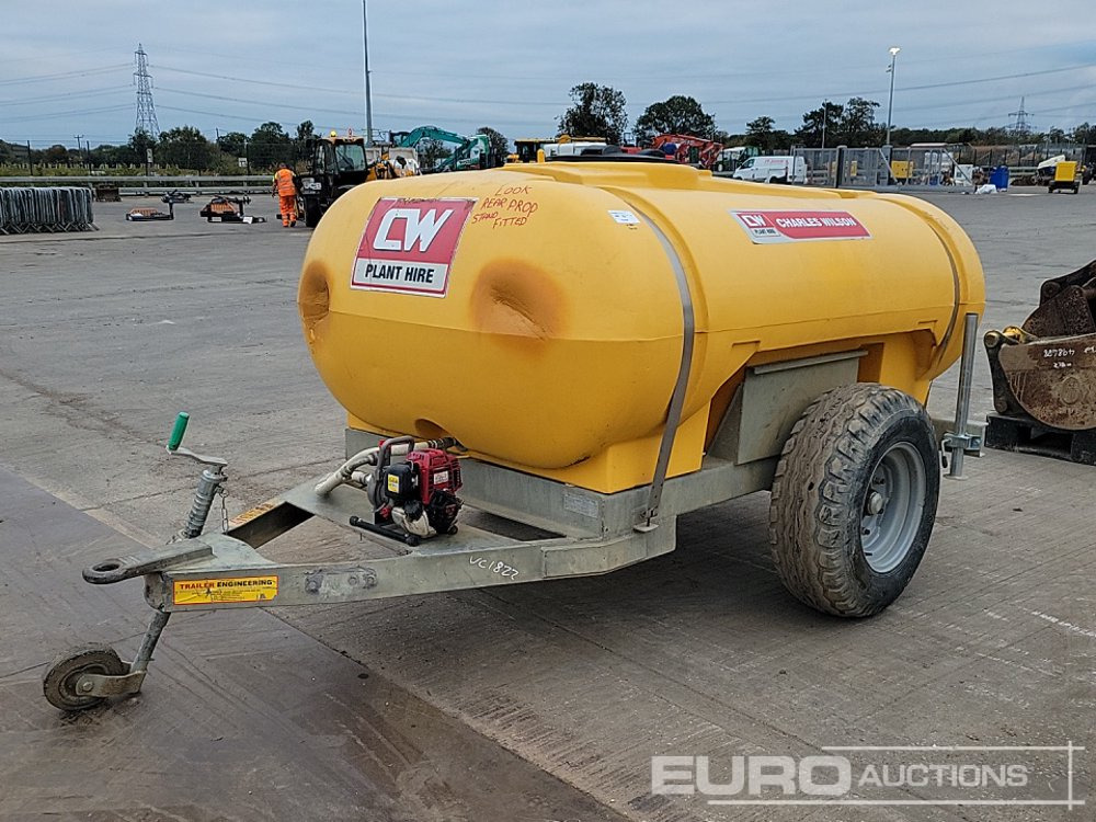 2018 Trailer Engineering Single Axle Plastic Water Bowser, Dust Suppression Unit, Honda Engine - Cuve de stockage: photos 1 2018 Trailer Engineering Single Axle Plastic Water Bowser, Dust Suppression Unit, Honda Engine - Cuve de stockage: photos 1