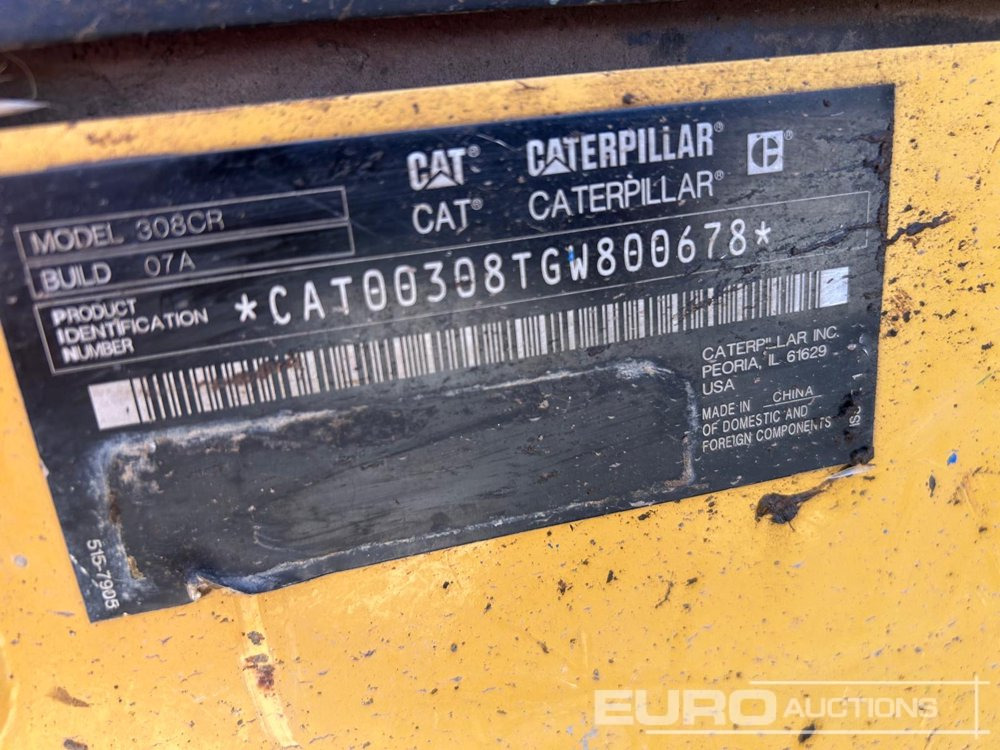 Mini pelle 2019 CAT 308CR: photos 6