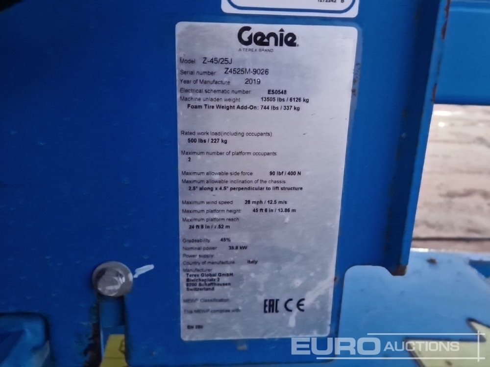 Nacelle 2019 Genie Z45/25J: photos 39