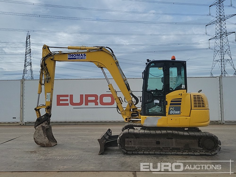 2019 Komatsu PC80MR-5 - Mini pelle: photos 2 2019 Komatsu PC80MR-5 - Mini pelle: photos 2