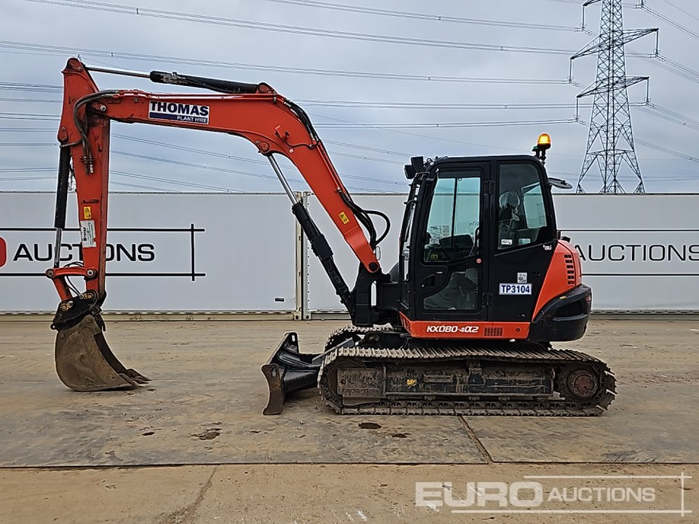 2020 Kubota KX080-4A2 - Mini pelle: photos 2 2020 Kubota KX080-4A2 - Mini pelle: photos 2