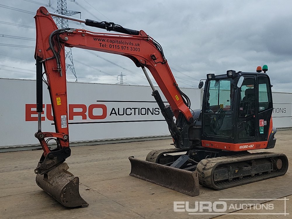 2021 Kubota KX080-4A2 - Mini pelle: photos 1 2021 Kubota KX080-4A2 - Mini pelle: photos 1