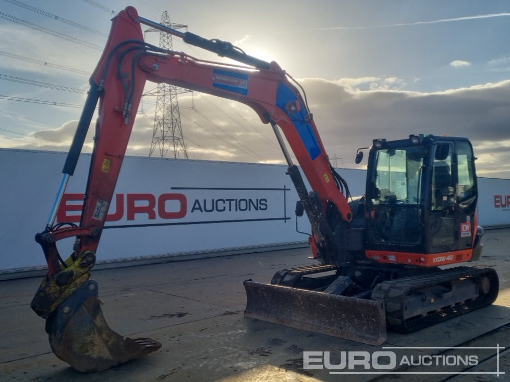 2021 Kubota KX080-4A2 - Mini pelle: photos 1 2021 Kubota KX080-4A2 - Mini pelle: photos 1
