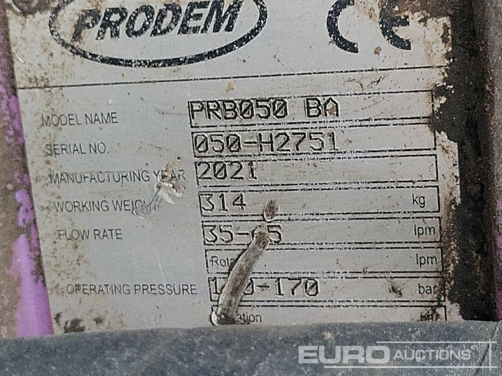 Marteau hydraulique 2021 Prodem PRB050: photos 13