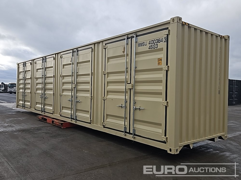 2025 40' x 8' High Cube Container, 4 Side Doors, 1 End Door (Cannot Be Reconsigned) - Conteneur maritime: photos 1 2025 40' x 8' High Cube Container, 4 Side Doors, 1 End Door (Cannot Be Reconsigned) - Conteneur maritime: photos 1