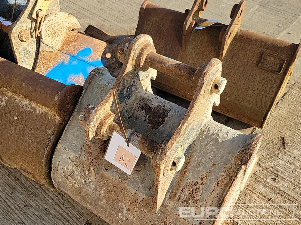 Godet 36", 24", 18", 12", 10" Digging Bucket 30-40mm Pin to suit Mini Excavator: photos 15