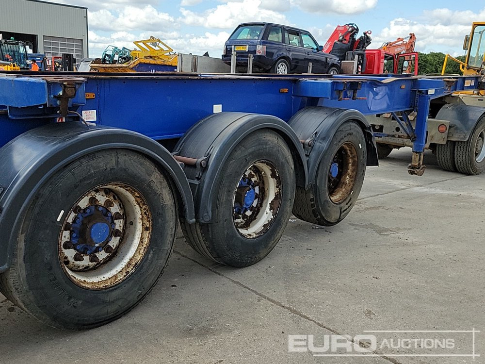 Semi-remorque plateau Dennison Trailers Tri Axle Skelton Trailer, Lift Axle: photos 19