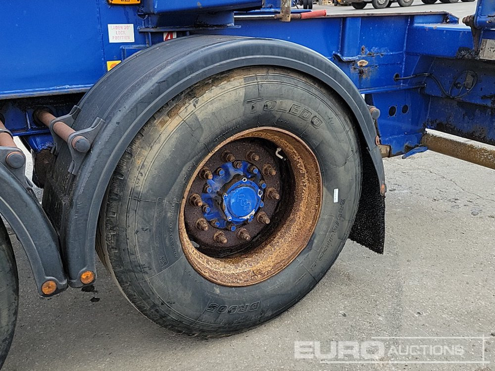 Semi-remorque plateau Dennison Trailers Tri Axle Skelton Trailer, Lift Axle: photos 11