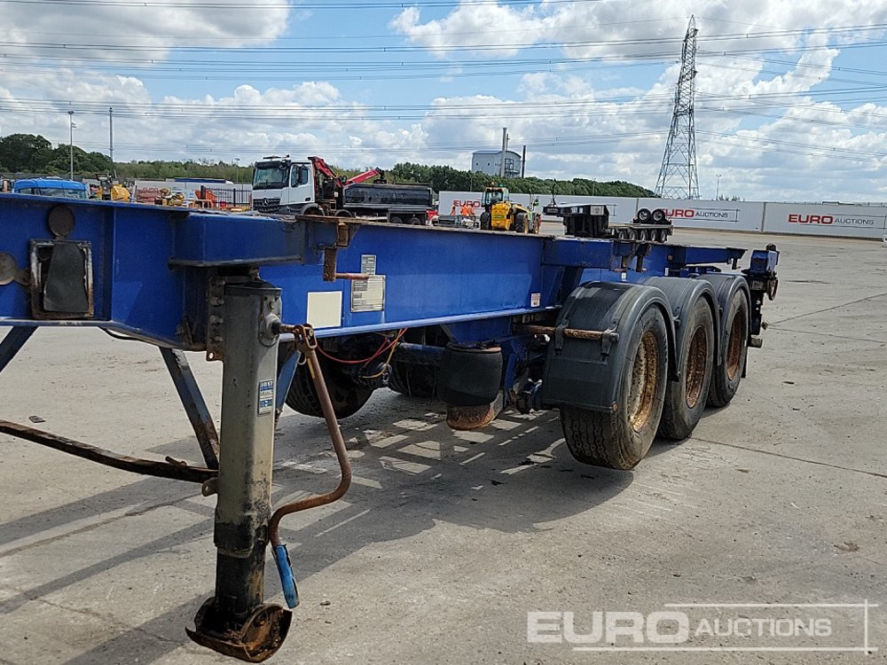 Semi-remorque plateau Dennison Trailers Tri Axle Skelton Trailer, Lift Axle: photos 31