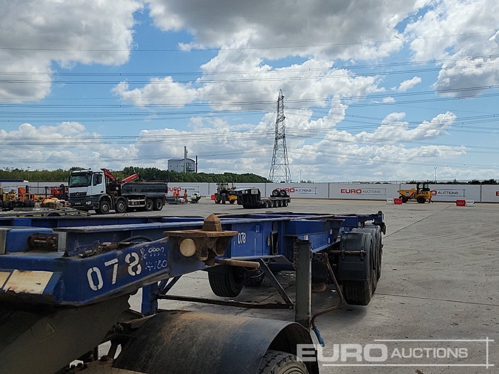 Semi-remorque plateau Dennison Trailers Tri Axle Skelton Trailer, Lift Axle: photos 32