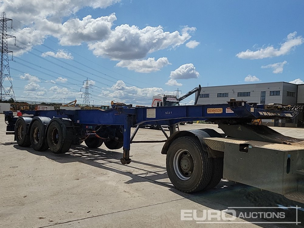 Semi-remorque plateau Dennison Trailers Tri Axle Skelton Trailer, Lift Axle: photos 7