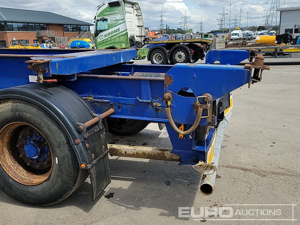 Semi-remorque plateau Dennison Trailers Tri Axle Skelton Trailer, Lift Axle: photos 28