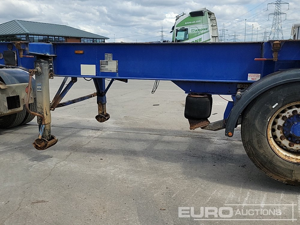 Semi-remorque plateau Dennison Trailers Tri Axle Skelton Trailer, Lift Axle: photos 30