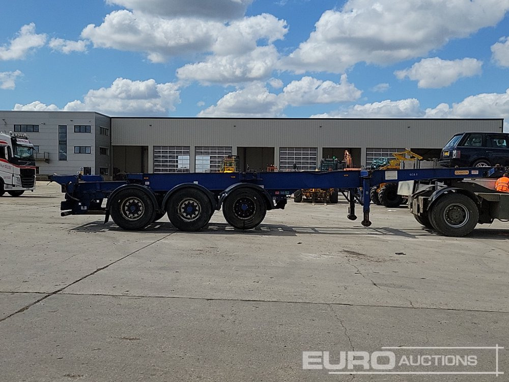 Semi-remorque plateau Dennison Trailers Tri Axle Skelton Trailer, Lift Axle: photos 6