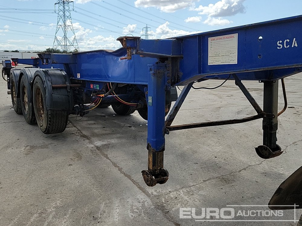 Semi-remorque plateau Dennison Trailers Tri Axle Skelton Trailer, Lift Axle: photos 23