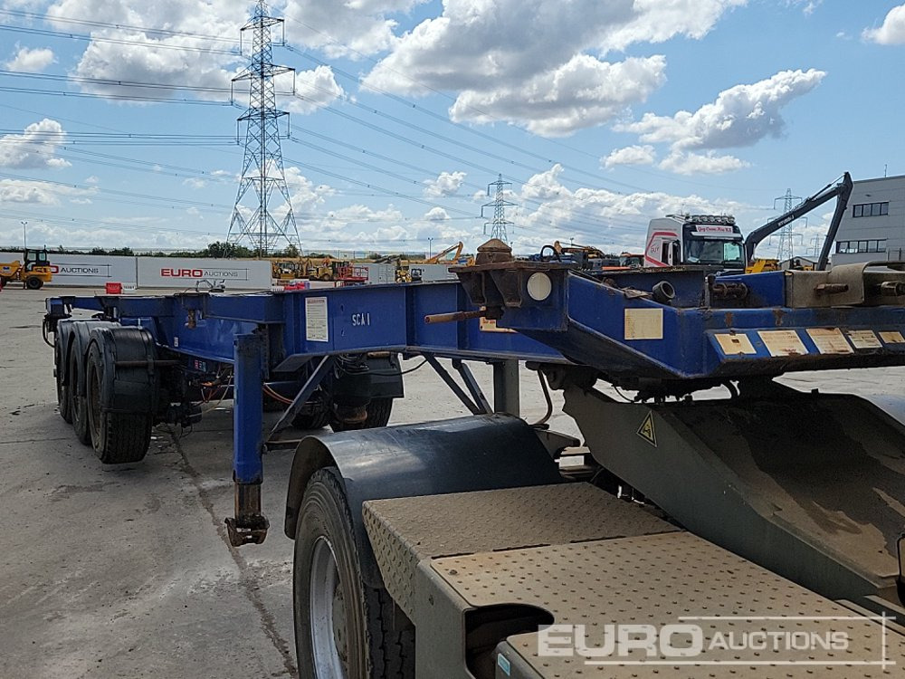 Semi-remorque plateau Dennison Trailers Tri Axle Skelton Trailer, Lift Axle: photos 25