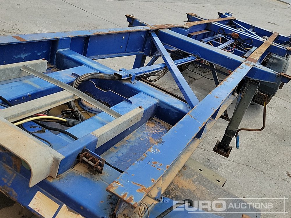Semi-remorque plateau Dennison Trailers Tri Axle Skelton Trailer, Lift Axle: photos 33