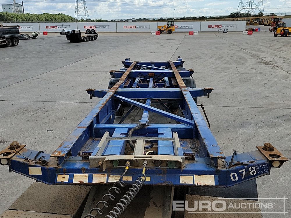 Semi-remorque plateau Dennison Trailers Tri Axle Skelton Trailer, Lift Axle: photos 8