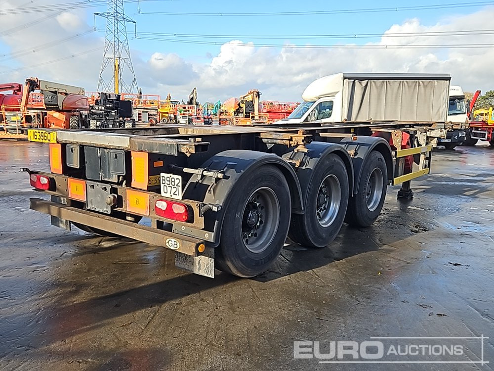 Groenewegen Tri Axle Skeleton Trailer, Twist & Lock - Semi-remorque plateau: photos 4 Groenewegen Tri Axle Skeleton Trailer, Twist & Lock - Semi-remorque plateau: photos 4