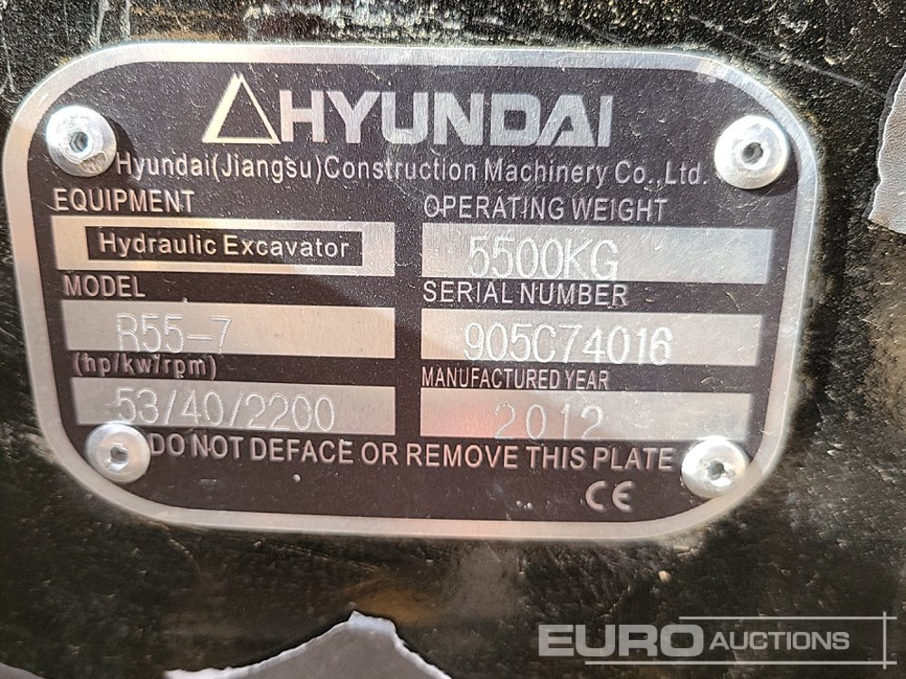 Mini pelle Hyundai R55-7: photos 40