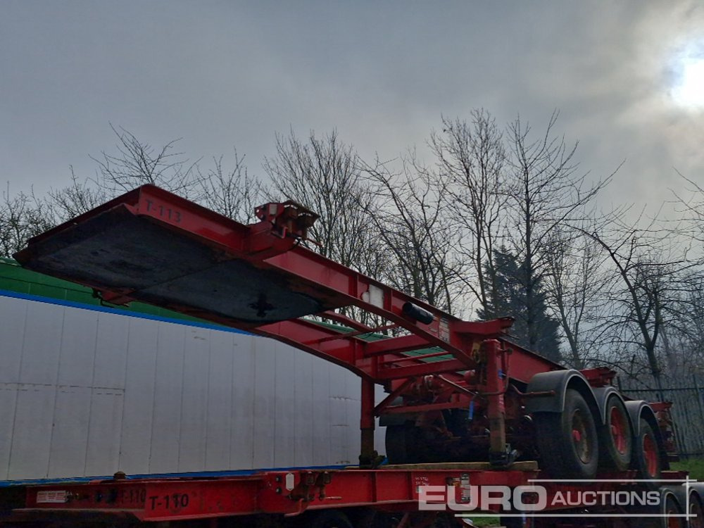 SDC Tri Axle Sliding Skeletal Container Trailer - Semi-remorque plateau: photos 1 SDC Tri Axle Sliding Skeletal Container Trailer - Semi-remorque plateau: photos 1