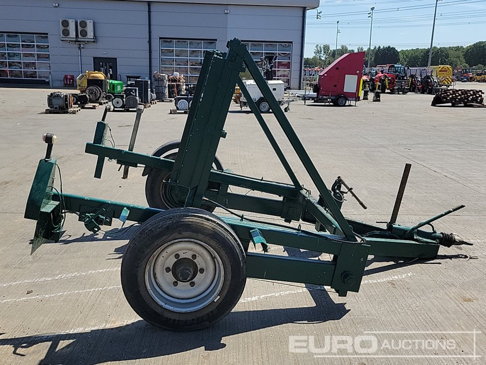Remorque porte engin Single Axle Cable Drum Trailer: photos 6
