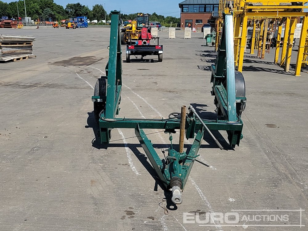 Remorque porte engin Single Axle Cable Drum Trailer: photos 8