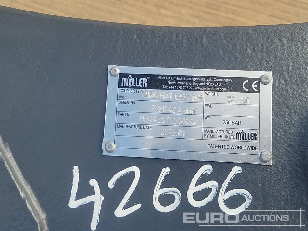 Attache rapide Unused 2025 Miller Manual QH 45mm Pin to suit 4-6 Ton Excavator: photos 15