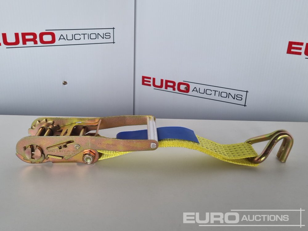 Matériel de chantier Unused Boss 4M x 50mm 5 Ton Ratchet Straps with Sling (4 of): photos 11