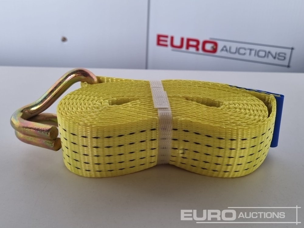 Matériel de chantier Unused Boss 4M x 50mm 5 Ton Ratchet Straps with Sling (4 of): photos 22