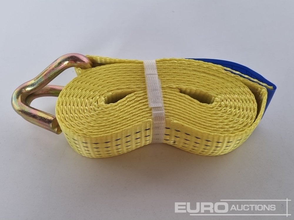Matériel de chantier Unused Boss 4M x 50mm 5 Ton Ratchet Straps with Sling (4 of): photos 16
