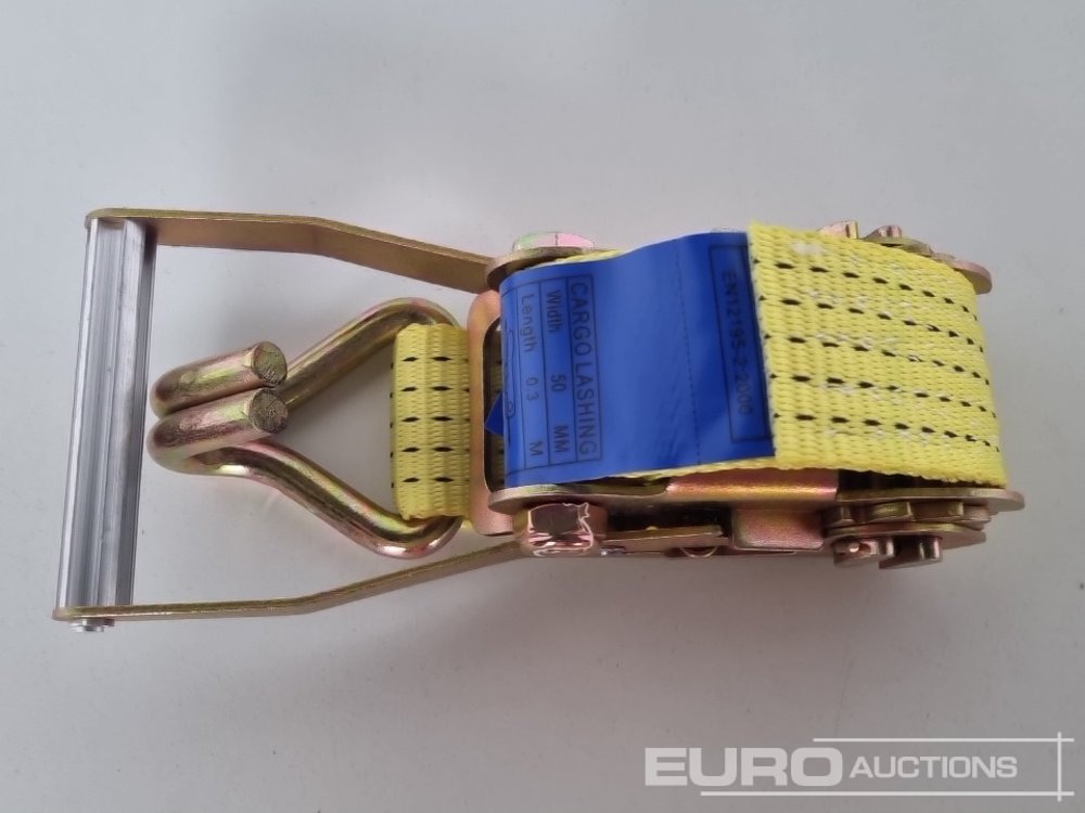Matériel de chantier Unused Boss 4M x 50mm 5 Ton Ratchet Straps with Sling (4 of): photos 7