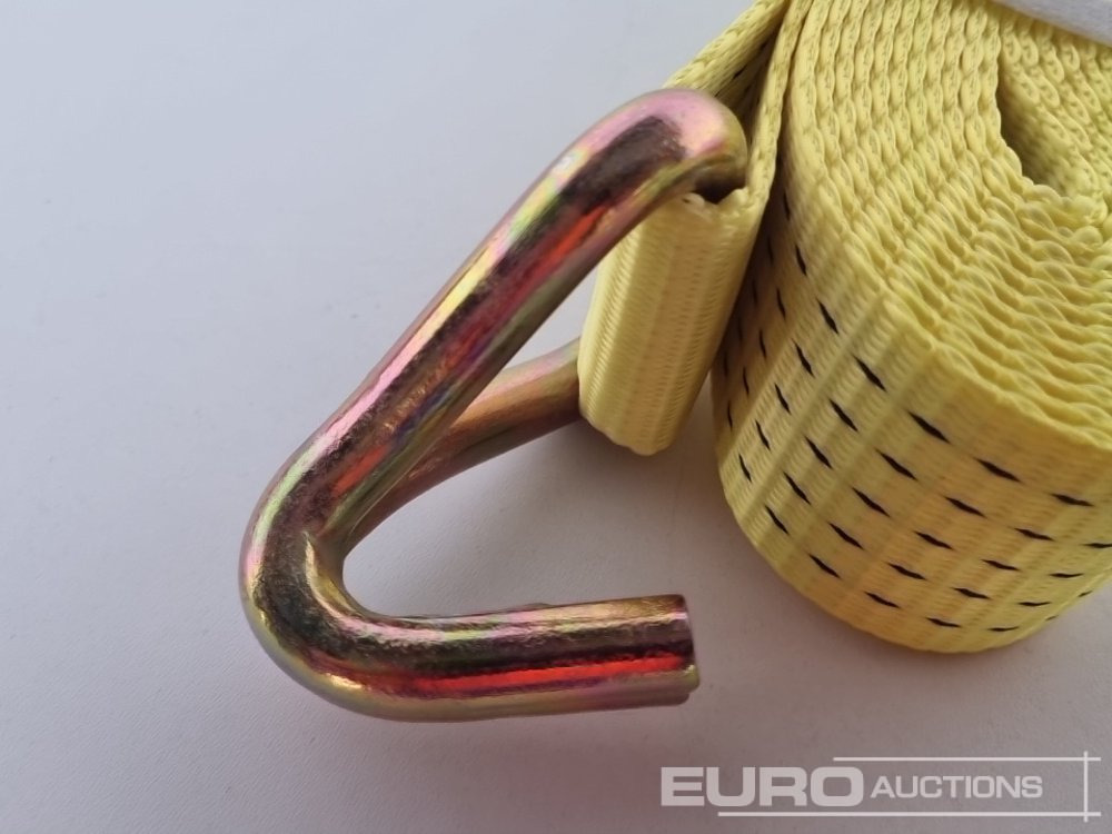 Matériel de chantier Unused Boss 4M x 50mm 5 Ton Ratchet Straps with Sling (4 of): photos 18