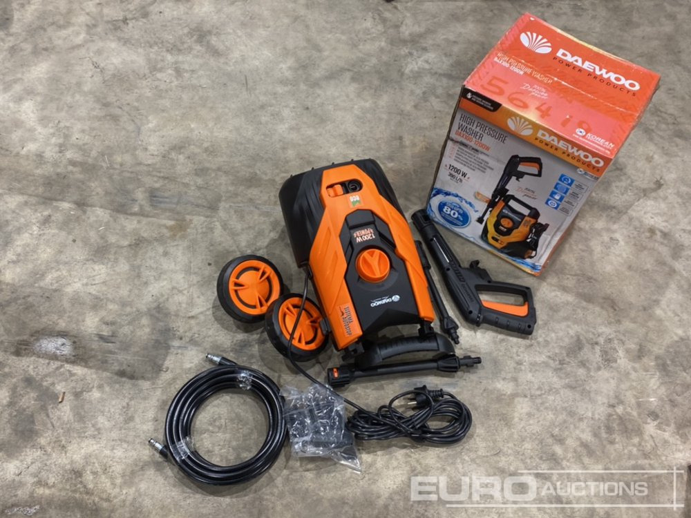 Unused Daewoo DAX100-1200W 230 Volt Pressure Washer (2 of) - Nettoyeur haute pression: photos 1 Unused Daewoo DAX100-1200W 230 Volt Pressure Washer (2 of) - Nettoyeur haute pression: photos 1