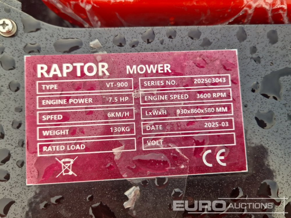 Motofaucheuse Unused Raptor VT900: photos 14 Motofaucheuse Unused Raptor VT900: photos 14